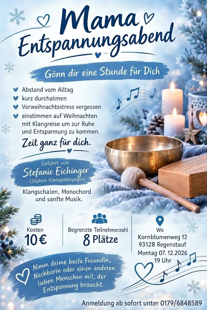 Mama-Entspannungsabend 07.12.2026 19 Uhr